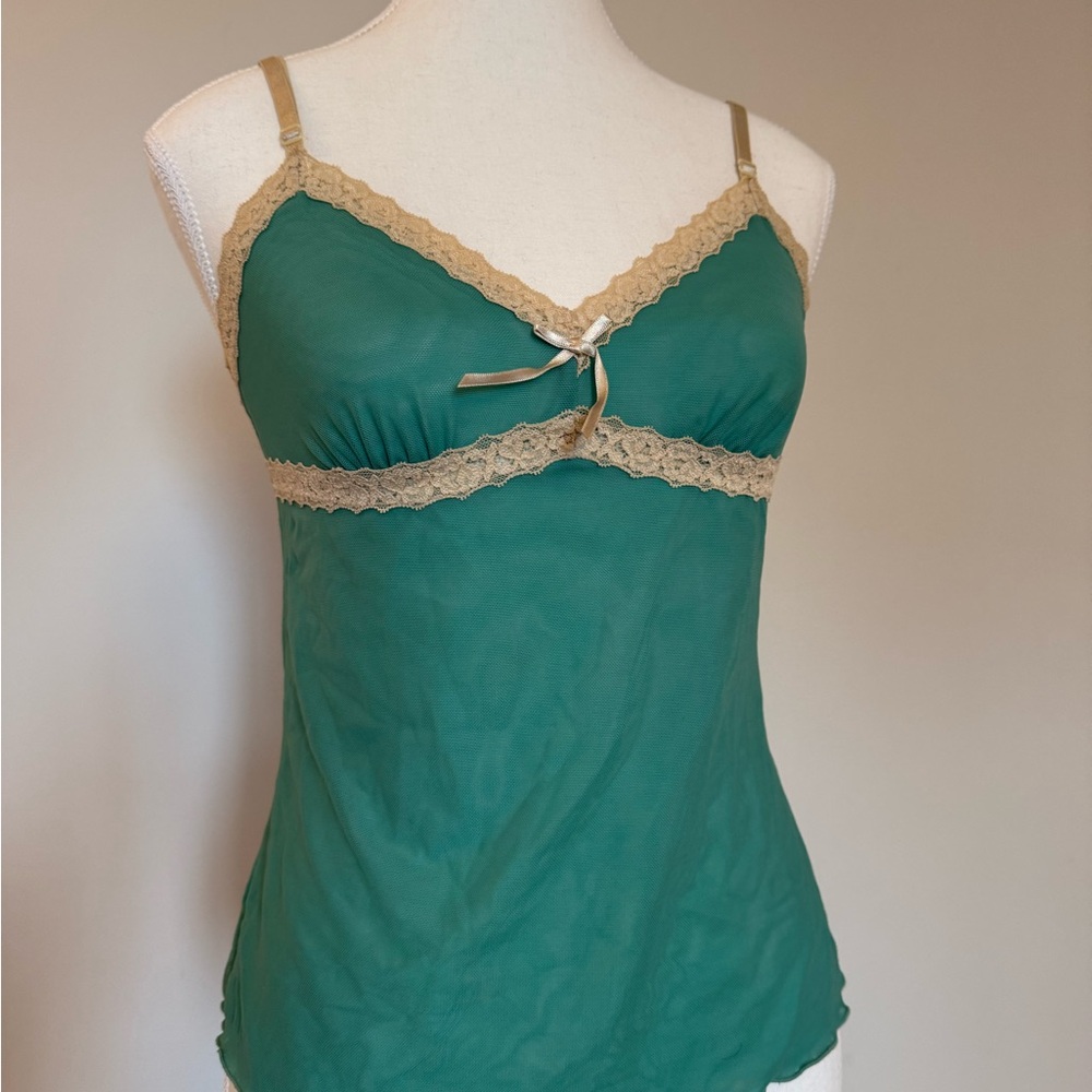 Vintage Mesh baby doll tank